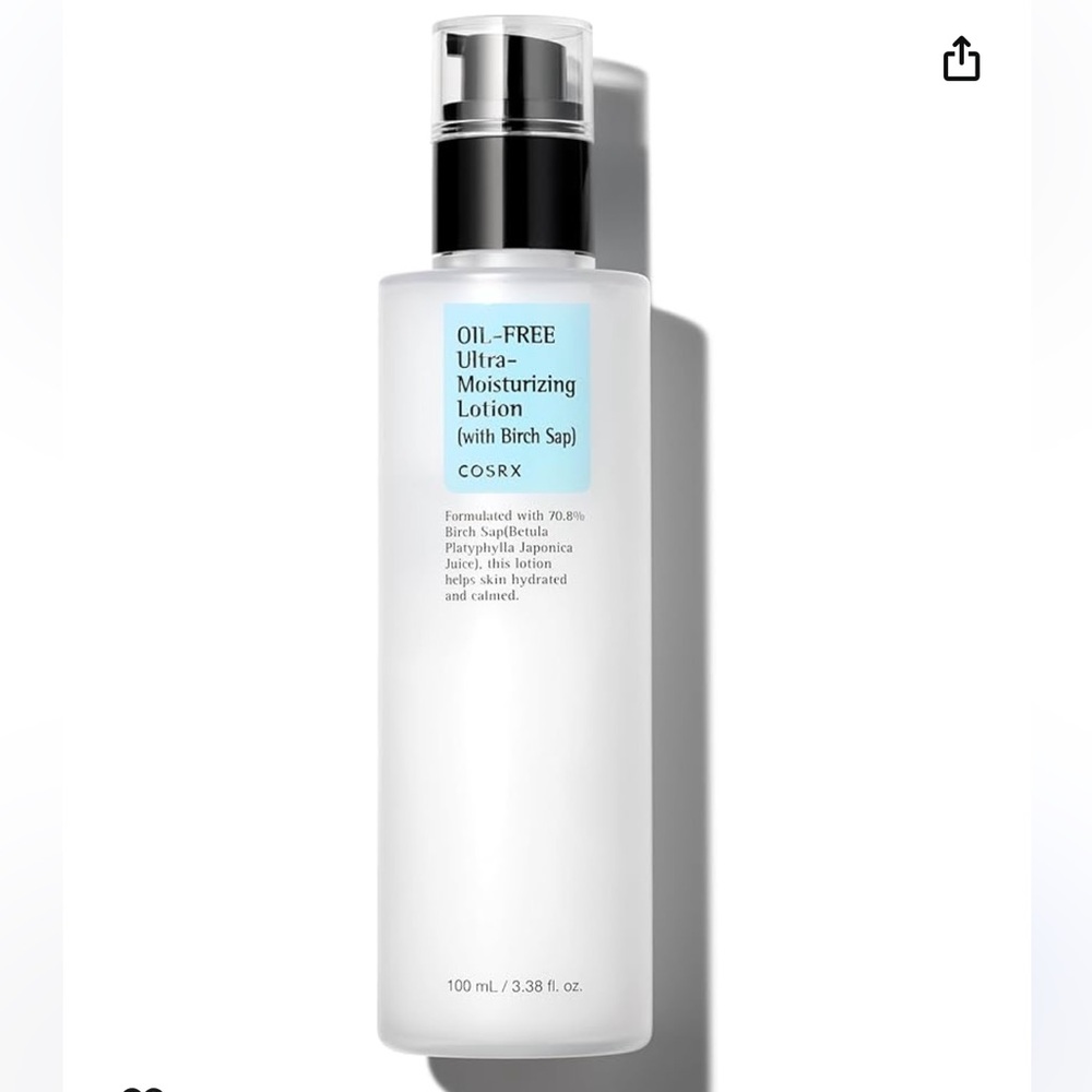 COSRX Oil Free Lotion with Birch Sap, Daily Acne Facial Moisturizer